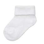 Infant Baby Boys Girls White Cotton Socks With Fold-over Cuff 9-pack  3-9 Months