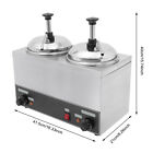 2in1 Nacho Cheese Warmer Commercial Hot Fudge Warmer 4 2 Qt Sauce Warmer