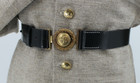 Confederate Civil War Nco   Mounted Services Belt With Two Piece Buckle