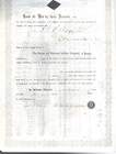 1876 Kansas   Nebraska Railway Company Stock Certificate 1 Share  858