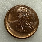 2000 Broad Struck Off Center Lincoln Memorial Cent Penny Bu Mint Error  30