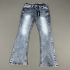 Miss Me Jeans Womens 31 Mid Rise Boot Cut Stretch Embellished Pockets 31x31 New