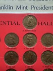 Vintage 1968 Complete Set Of Solid Bronze Franklin Mint Presidential Coins