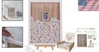 Drop Top Guest Book White Wooden Frame 100 Hearts Rustic Wedding Decor
