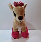 Dan Dee Colectors Choice Reindeer Pink Dot Bow Plush Stuffed Animal 11    Inch 