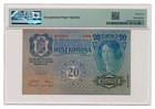 Austria Banknote 20 Kronen 1919 Pmg Ms 65 Epq Gem Uncirculated
