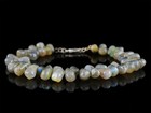 118 50 Cts Natural Golden Flash Labradorite Tear Drop Beads Bracelet  rs 