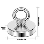 Neodymium Fishing Magnets Pulling Force Super Strong 130 Kg Tensile Force