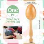 Darning Egg For Socks Wooden Knit Patch Kit regular Color 