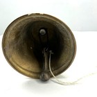 Vintage Solid Brass Ship s Bell Nautical Dinner Bell Large 9  Door Bell Garden