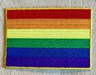 Rainbow Flag Patch Classic Gay Rights Lgbt Lgbtq  Pride Iron-on Embroidered New