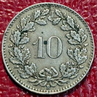 Higher Grade 1929 B Switzerland 10 Rappen Coin-may515