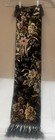 Antique French Silk Floral Velvet Scroll Work Table Runner 35    X 8 1 2   