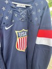 Nike Team Usa Hockey Jersey Mens Xl Blue Shield 2014