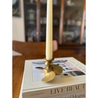 Vintage Brass Propeller Candlestick Holder   Nautical Coastal Maritime Decor  