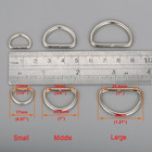 100 Pack 1 Inch Stainless Steel Welded D-rings For Hand Bags Ring Dog Leashes