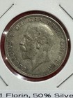 1936 United Kingdom  1 Florin  50  Silver