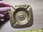 Vintage De Eck Bar Norma Leo Straub Beer Erdman Pa Advertising Metal Ashtray