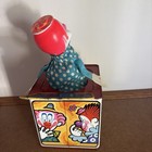 Vintage 1971 Mattel Jack N The Box Clown Tin Litho Music Box Metal 