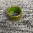 3 Vintage Bakelite Napkin Rings 30   s 40   s Green Yellow Orange Antique Catalin