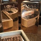 1 Kilo Hand Poured Solid Copper Bullion Bar  999 Pure Fine Copper Kg Ingot F1