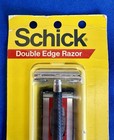 Vintage Nos Schick Double Edge Razor W 2 Teflon Coated Super Chromium Blades