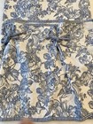 Waverly Garden Room Curtain Set 2 Valance Blue Toile Gingham Ties Floral  69x 17