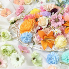      20 52pc Random Mix Artificial Silk Flowers Bulk Diy Home Wedding Decor Floral