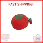Dritz Large Tomato Pin Cushion With Strawberry Emery - 4 Inch Sewing Pincushion 