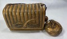 Fine Boxwood Inro Dragonfly Victory Insect Hand Carved Netsuke Style Wood Case