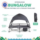 Portable Toddler Travel Bed Cot With Sun Canopy Grey Baby Delight Bungalow