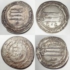   750-892 Ad 132   279 Ah  Abbasid Silver Dirham Coins Lot Of 4  Medieval Islamic