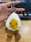 Jellycat Amuseables Boiled Egg Plush Bag Charm Soft Keychain Toy Gift Nwt 2026