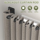 Curtain Rods For Windows 36 To 60 Inch 5 8 Blackout Wrap Around Curtain Rod