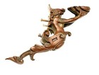 Antique Ormolu Bronze Victorian Ship Spirit   Vessel Deity Goddess Mount