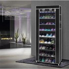 10 Tier Shoe Rack Shelf Storage Closet Organizer Cabinet Saving Dustproof Stand