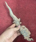 Unique Ancient Luristan Bronze Short Sword With Dragon Terminal