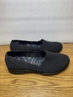 New Skechers Air Cooled  Black Memory Foam Wide Fit Womens Slip On Shoes Size 9w