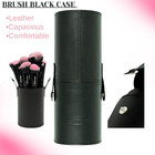 18-piece Professional Makeup Brush Set With Leather Travel Case   Beauty Blender