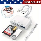 Sd tf Card Reader For Iphone ipad android  Memory Card Reader For Camera Adapter