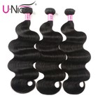 Unice Malaysian Body Wave Bundles Human Hair Extensions With Lace Closure Weaves