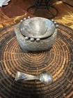 Extremely Rare Vintage Emilia Castillo Molcajete Bowl And Spoon