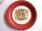 Royal Staffordshire Pottery Queen Elizabeth Ll Coronation Plate By Aj Wilkerson