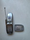 Vintage Samsung Sch-a670 Silver Telus Cellular Flip Phone Untested For Parts
