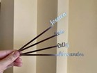  Personalized Name Metal Drink Stirrers Custom Swizzle Stir Stick Birthday Party