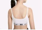 Nike Girls    White Trophy Sports Bra Size L Dri-fit Nwt