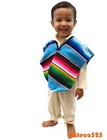 Mexican Serape Poncho For Children And Teen