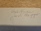 Joe Dimaggio Signed Index Card 