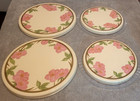 4 Franciscan Desert Rose Stove Top Burner Covers  2 Small X 8    2 Large X 10 