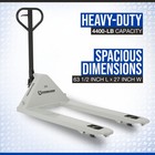 Strongway Pallet Jack  4400-lb  Capacity  48in l X 27in w  7-1 2in  Lift